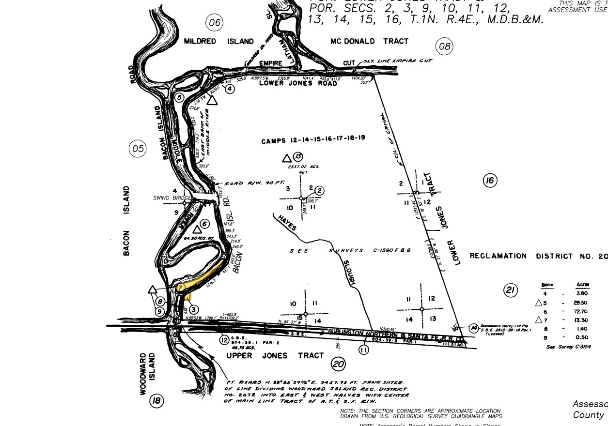 17499 Bacon Island Rd, Stockton, CA for sale Plat Map- Image 1 of 1