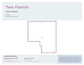 7500 Fannin St, Houston, TX for lease Floor Plan- Image 2 of 2
