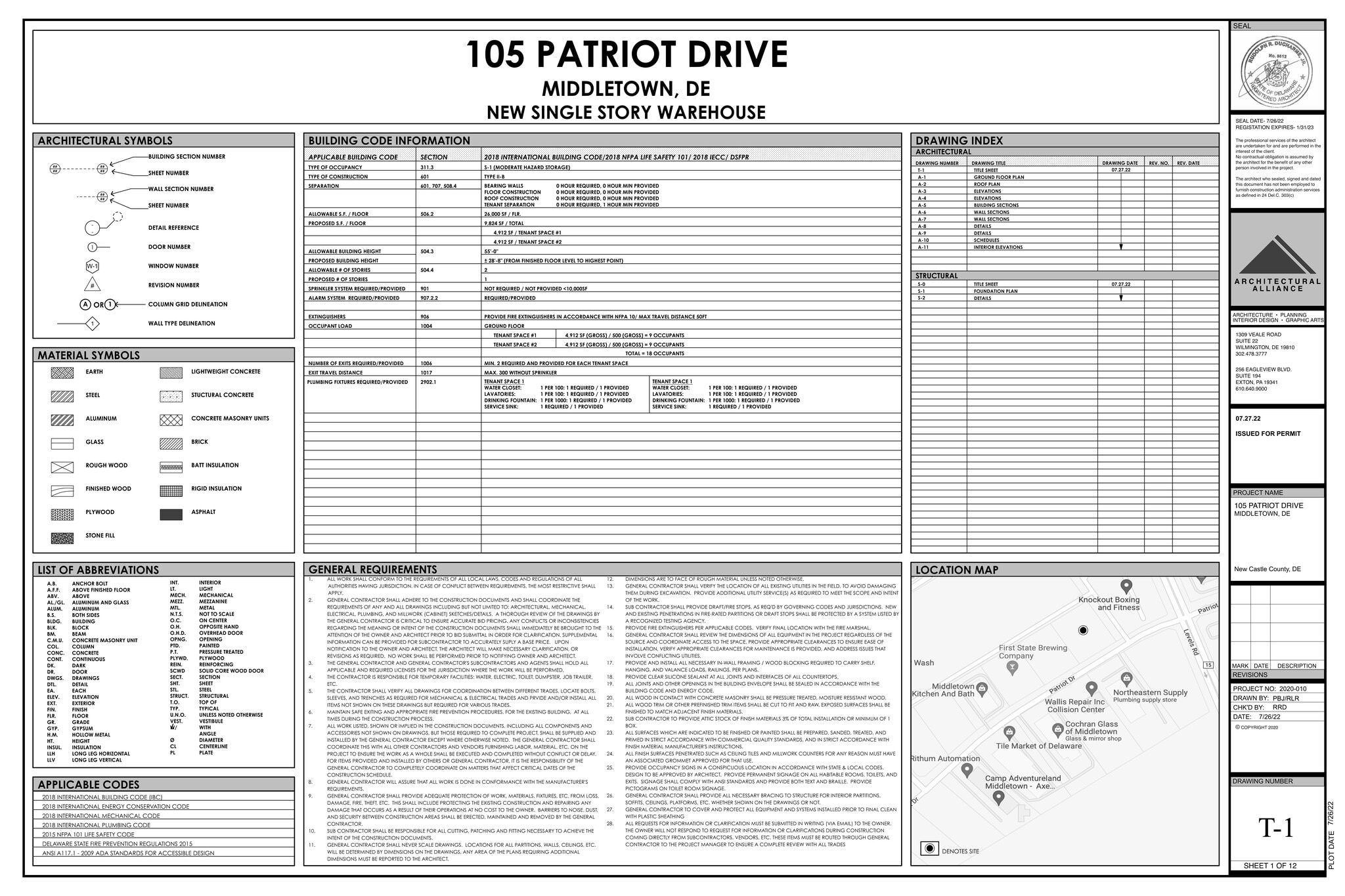 105 Patriot Dr, Middletown, DE for lease Site Plan- Image 1 of 3