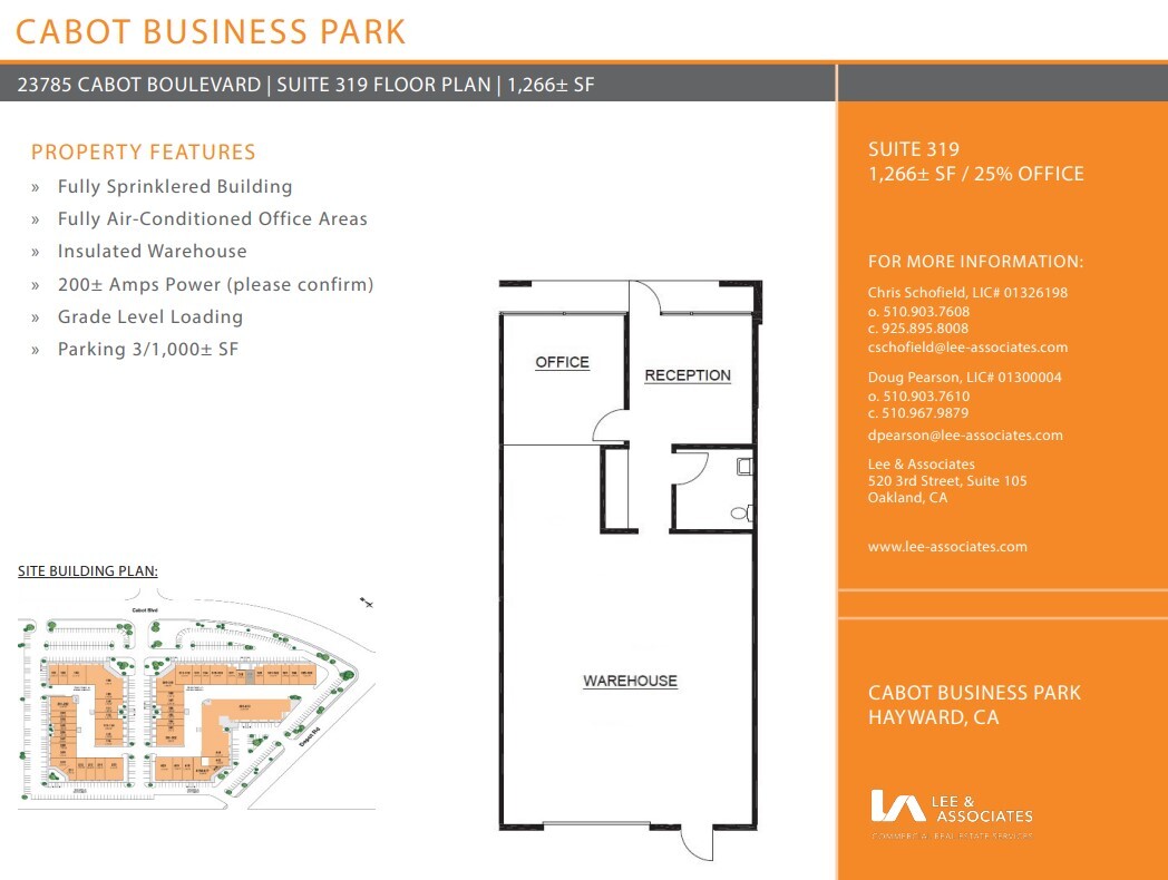 23785 Cabot Blvd, Hayward, CA for lease Floor Plan- Image 1 of 1