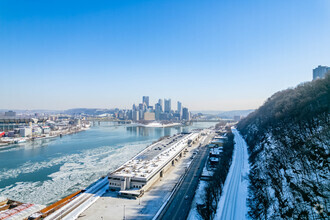 1600 W Carson St, Pittsburgh, PA - aerial  map view