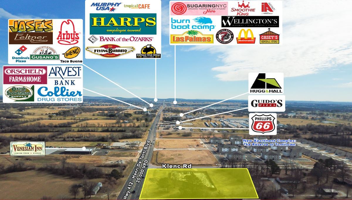 139 S Klenc& Highway 412 Blvd, Springdale, AR for sale Building Photo- Image 1 of 1