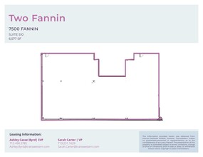 7500 Fannin St, Houston, TX for lease Floor Plan- Image 1 of 1