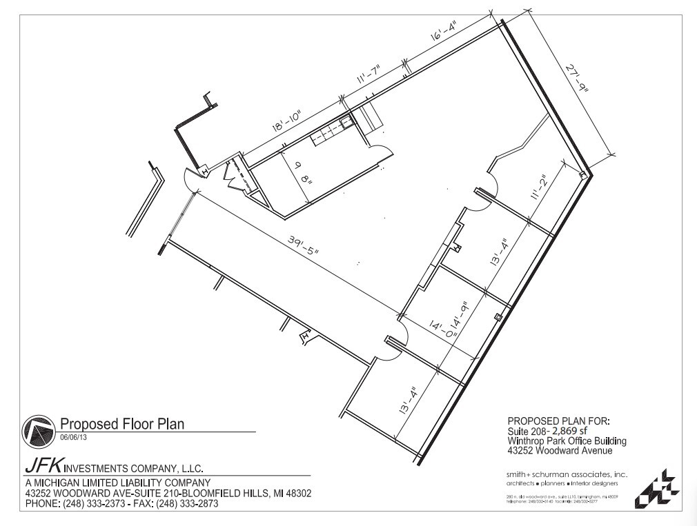 43252 Woodward Ave, Bloomfield Hills, MI for lease Floor Plan- Image 1 of 1