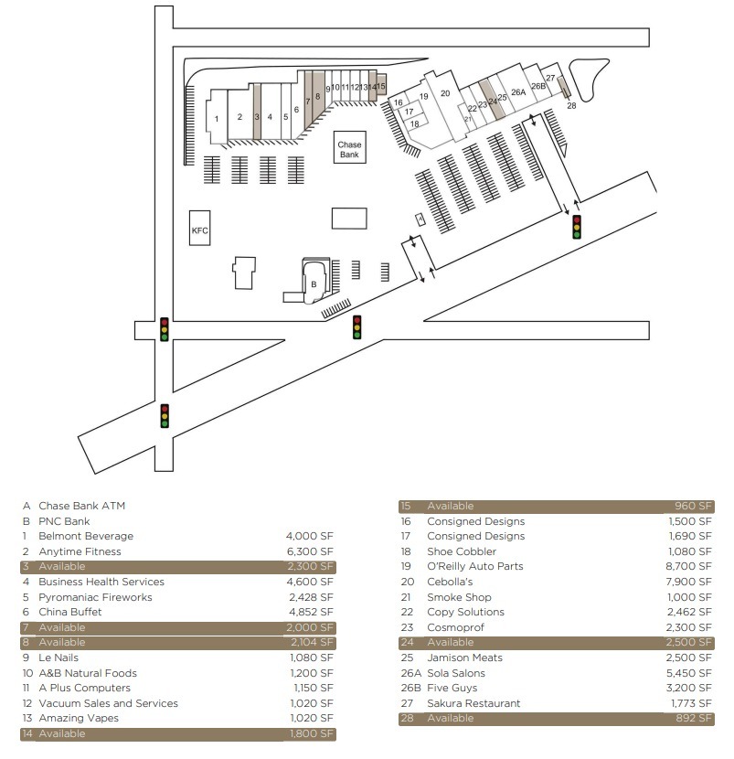 5800-6022 W Jefferson Blvd, Fort Wayne, IN for lease Site Plan- Image 1 of 1