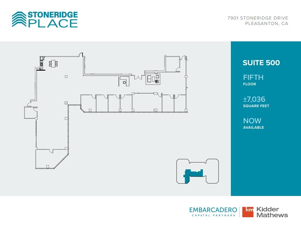 7901 Stoneridge Dr, Pleasanton, CA for lease Floor Plan- Image 1 of 1