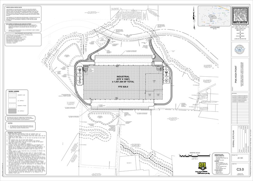 1101 Gallimore Dairy Rd, Colfax, NC for lease - Site Plan - Image 1 of 1