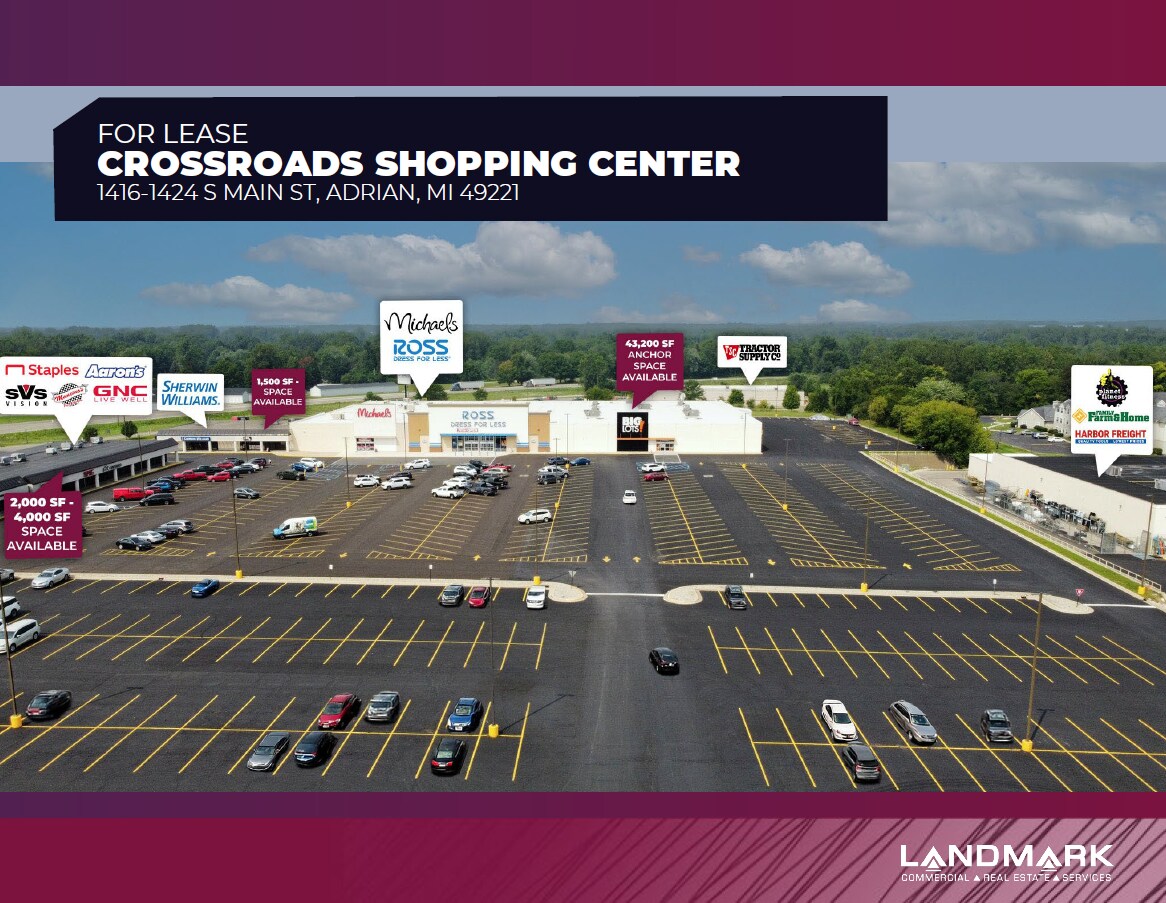 1416-1424 S Main St, Adrian, MI for lease Building Photo- Image 1 of 2