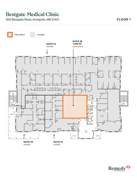 820 Bestgate Rd, Annapolis, MD for lease - Floor Plan - Image 3 of 3