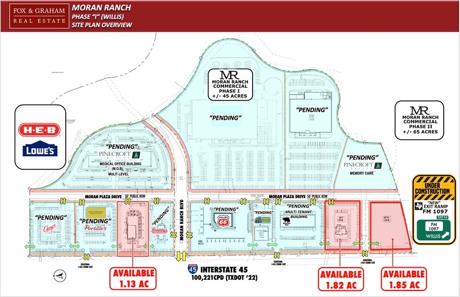 I-45 & FM 1097, Willis, TX for sale - Site Plan - Image 3 of 4