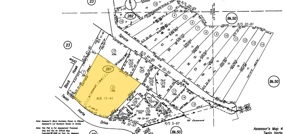 22671 Twain Harte Dr, Twain Harte, CA for sale - Plat Map - Image 1 of 1