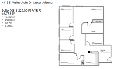 4115 E Valley Auto Dr, Mesa, AZ for lease Floor Plan- Image 1 of 1