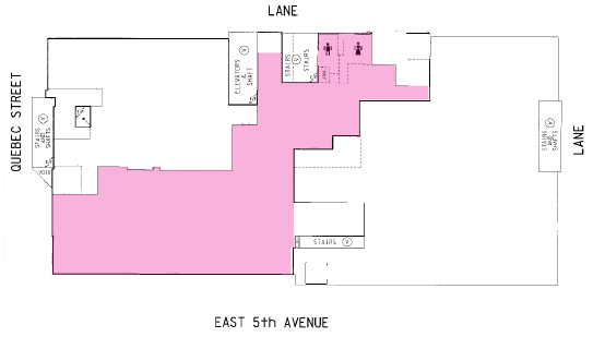 111 E 5th Ave, Vancouver, BC for lease Floor Plan- Image 1 of 1