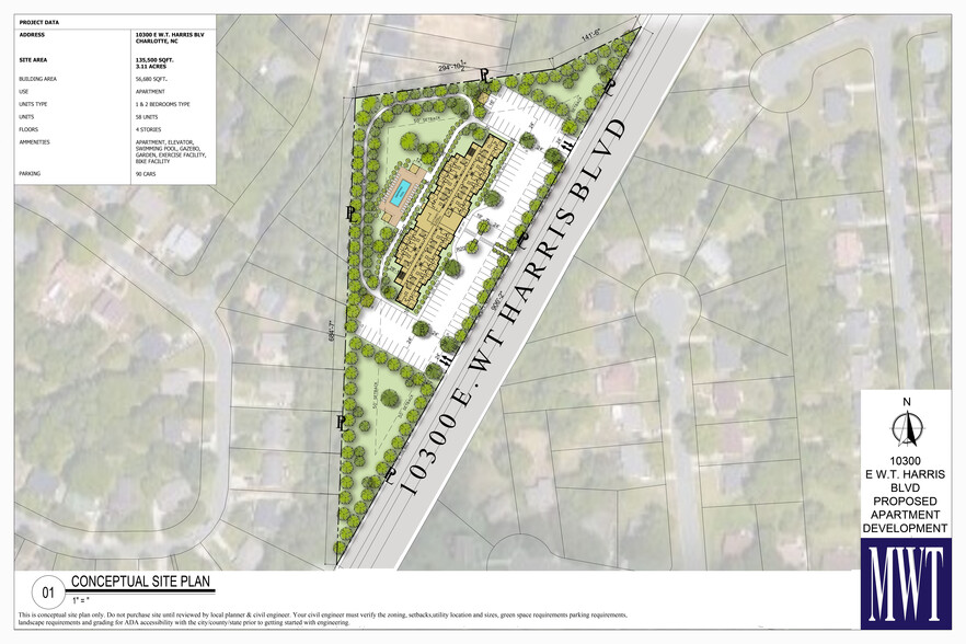 10300 E WT Harris Blvd, Charlotte, NC for sale - Site Plan - Image 2 of 4