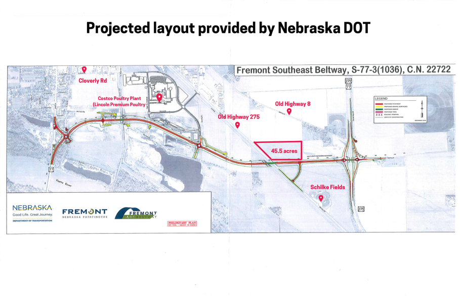 TBD Old Hwy 275, Fremont, NE for sale - Plat Map - Image 2 of 2