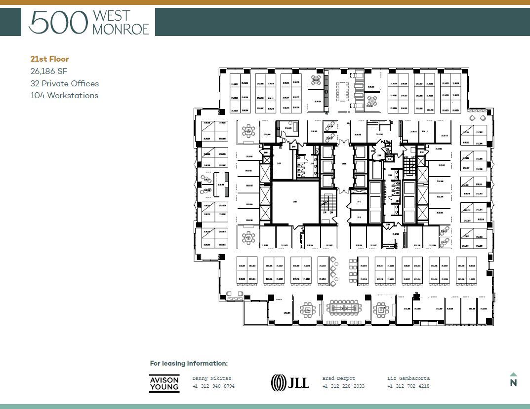 500 West Monroe St, Chicago, IL for lease Floor Plan- Image 1 of 1