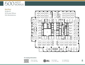 500 West Monroe St, Chicago, IL for lease Floor Plan- Image 1 of 1