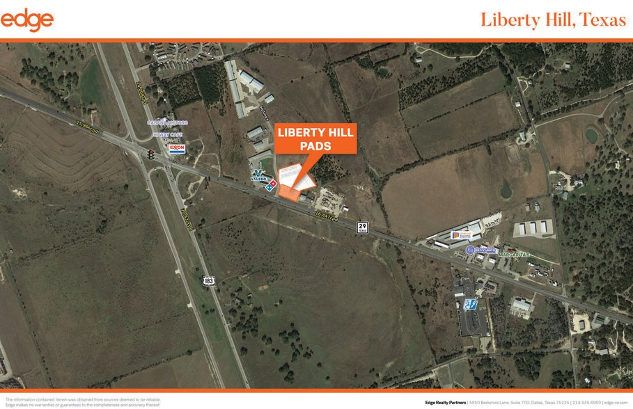 NEC State Highway 29 & Holmes, Liberty Hill, TX for lease - Building Photo - Image 2 of 3