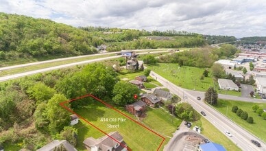 414 Old Pike St, Canonsburg, PA - AERIAL map view - Image1