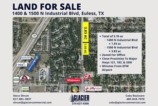 More details for 1500 Industrial Blvd N, Euless, TX - Land for Sale