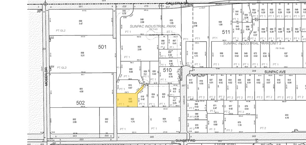 340-342 Sunpac Ct, Henderson, NV for sale - Plat Map - Image 3 of 3