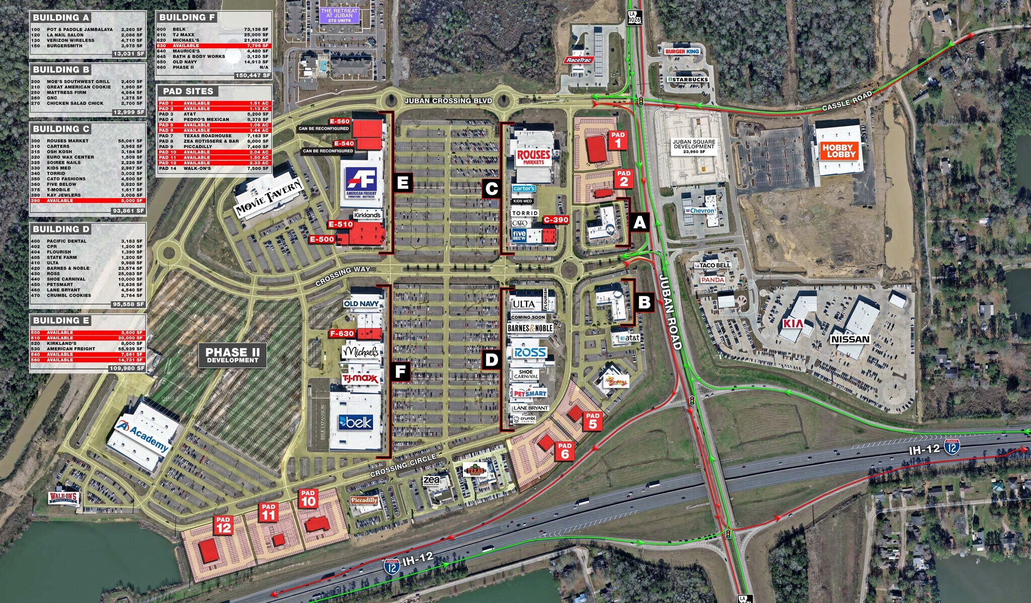 Juban Rd, Denham Springs, LA 70726 Juban Crossing