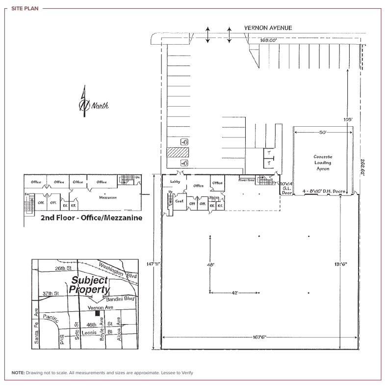 3288 E Vernon Ave, Vernon, CA for lease Site Plan- Image 1 of 1