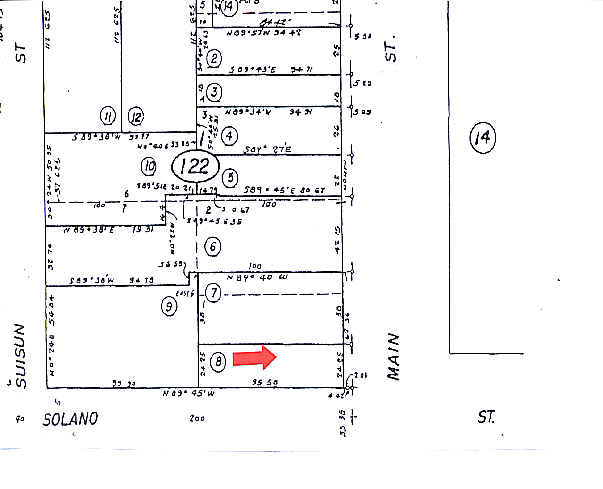 627 Main St, Suisun City, CA for sale Plat Map- Image 1 of 1