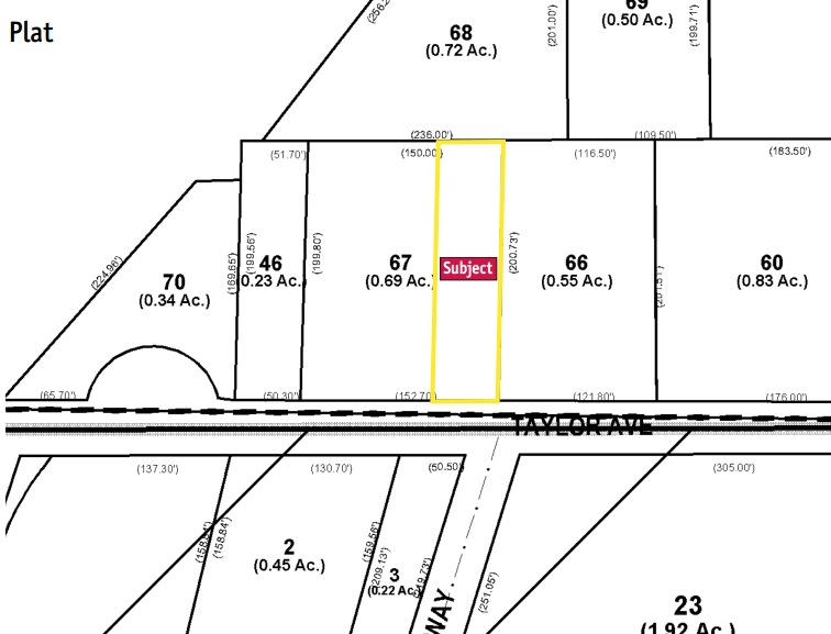 1577 E Taylor Ave, Atlanta, GA for lease - Plat Map - Image 3 of 9