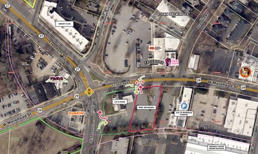West Morehead St, Charlotte, NC - AERIAL  map view