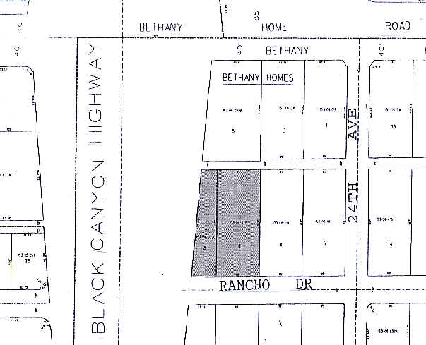 5815 N Black Canyon Hwy, Phoenix, AZ for lease - Plat Map - Image 2 of 15