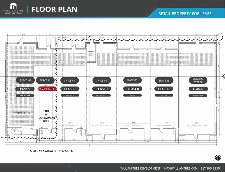 1483 W Tournament Trl, Westfield, IN for lease - Floor Plan - Image 2 of 8