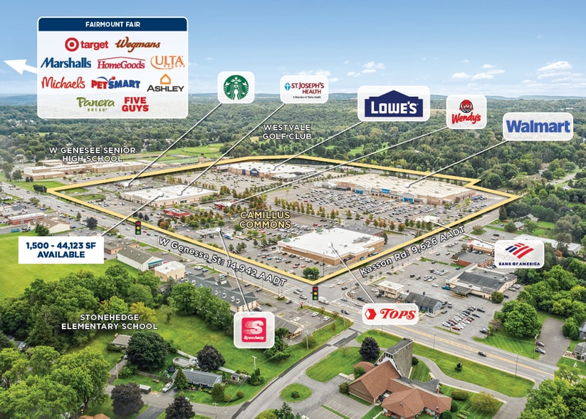 5301-5399 Genesee Rd, Camillus, NY for lease - Aerial - Image 2 of 9