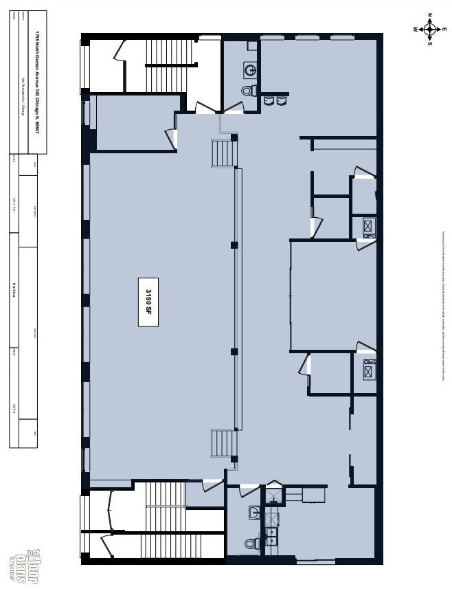 1755 N Damen Ave, Chicago, IL for lease Floor Plan- Image 1 of 1