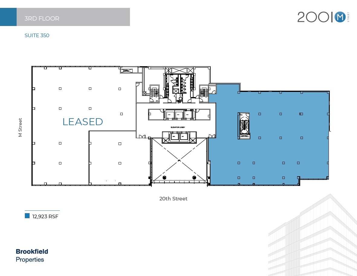 2001 M St NW, Washington, DC for lease Floor Plan- Image 1 of 1