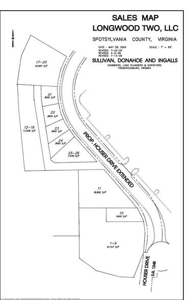 10934 Houser Dr, Fredericksburg, VA for sale - Plat Map - Image 3 of 3