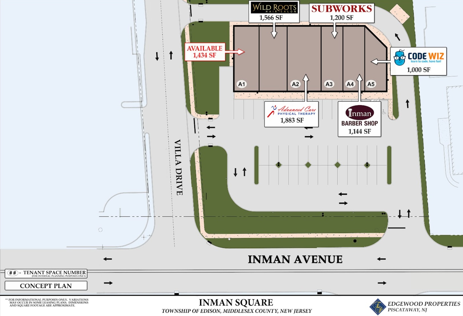 976 Inman Ave, Edison, NJ for lease Site Plan- Image 1 of 1