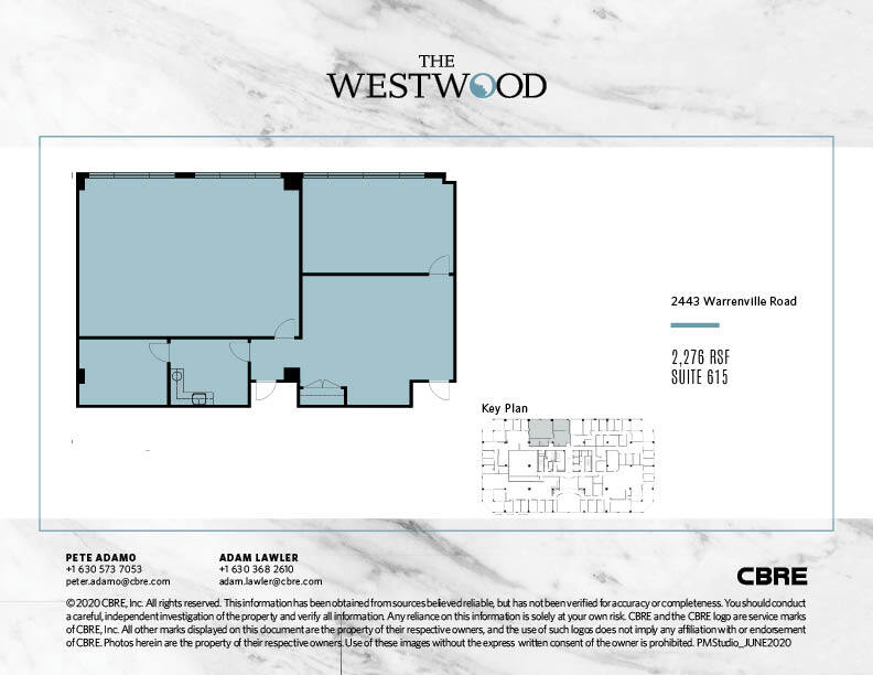 2443 Warrenville Rd, Lisle, IL for lease Floor Plan- Image 1 of 1