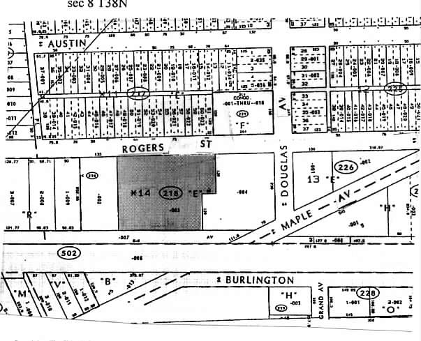 555-603 Rogers St, Downers Grove, IL for lease - Plat Map - Image 3 of 4