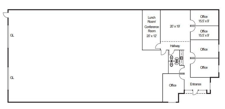 6951 Buckeye St, Chino, CA for lease Floor Plan- Image 1 of 1