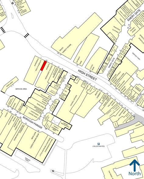 1a High St, Chippenham for lease - Goad Map - Image 2 of 2