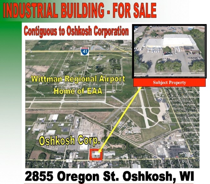 2855 Oregon St, Oshkosh, WI for sale - Primary Photo - Image 1 of 1