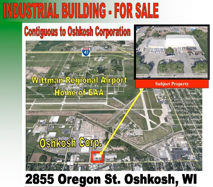 2855 Oregon St, Oshkosh, WI for sale Primary Photo- Image 1 of 1