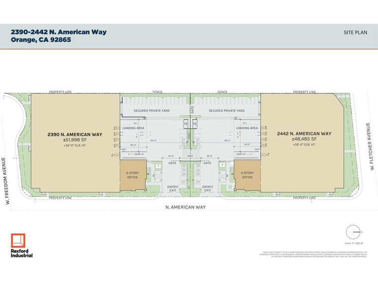 2442 N American Way, Orange, CA for lease - Site Plan - Image 1 of 34