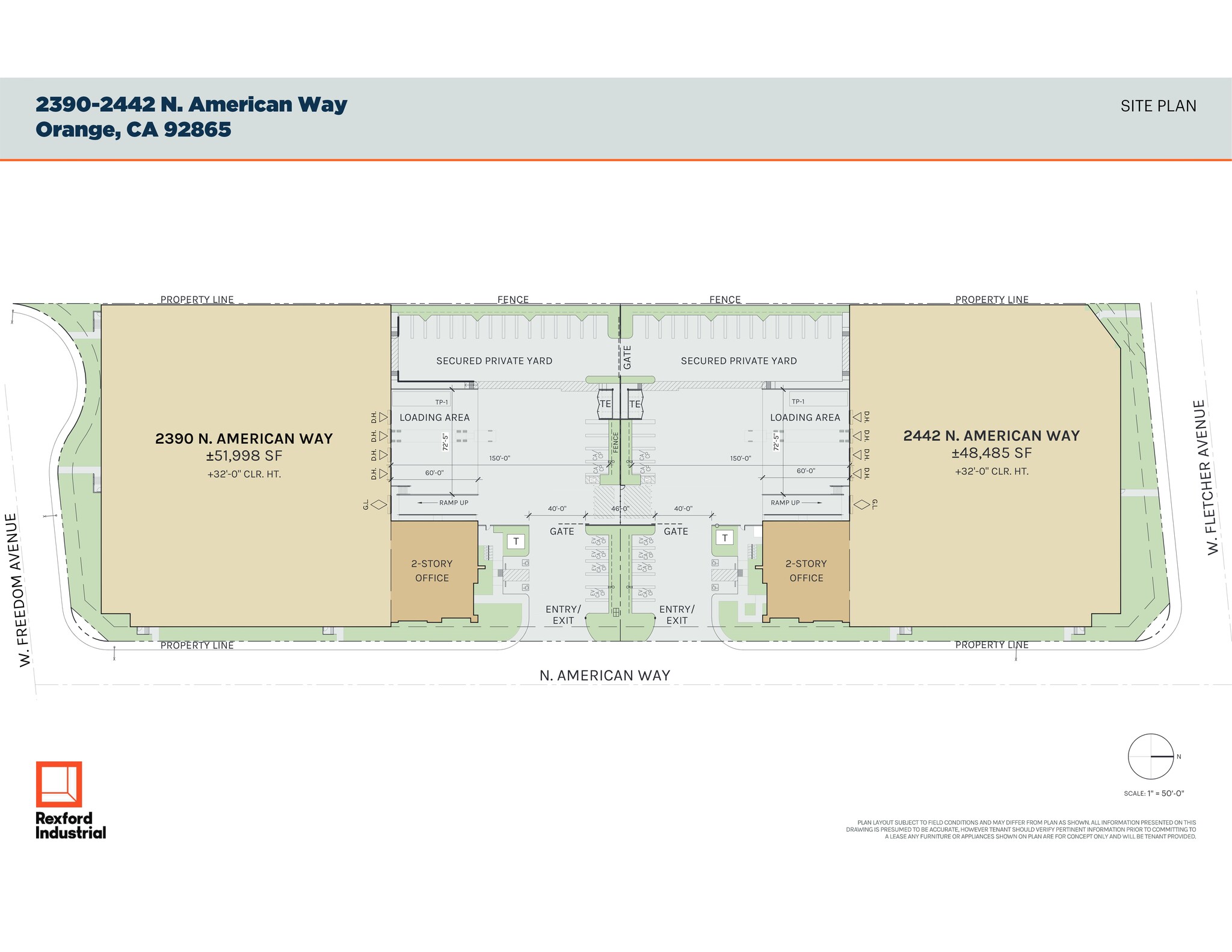 2442 N American Way, Orange, CA for lease Site Plan- Image 1 of 36