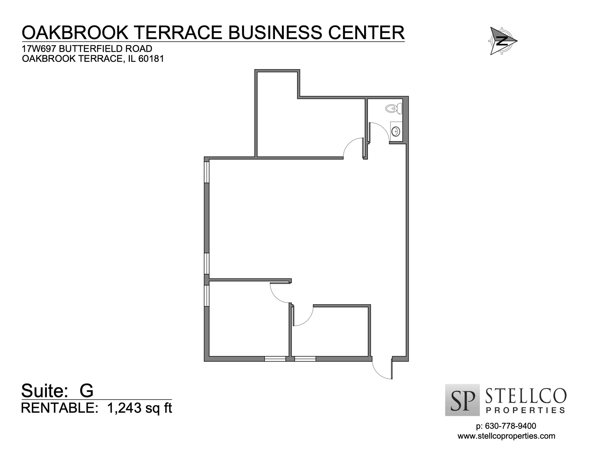 17W695-17W745 Butterfield Rd, Oakbrook Terrace, IL for lease Floor Plan- Image 1 of 1