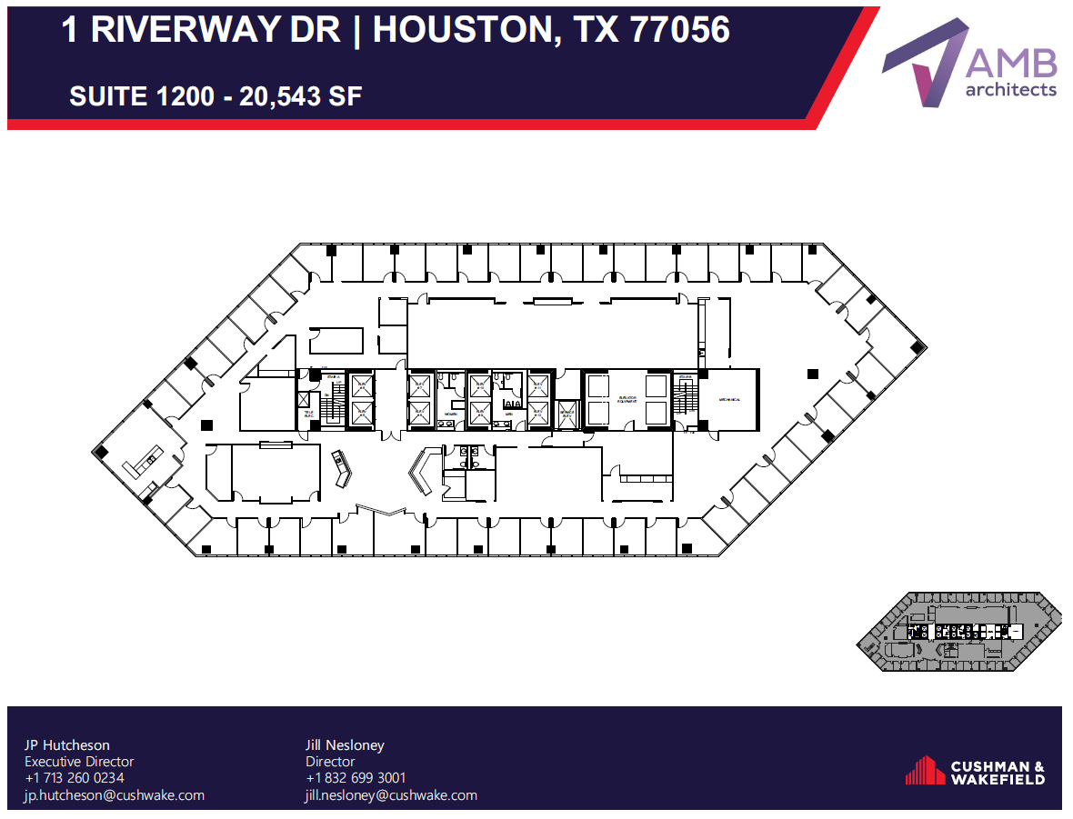 1 Riverway, Houston, TX for lease Floor Plan- Image 1 of 1
