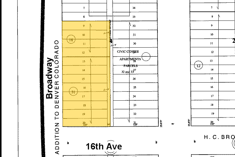 1600 Broadway, Denver, CO for sale Plat Map- Image 1 of 1