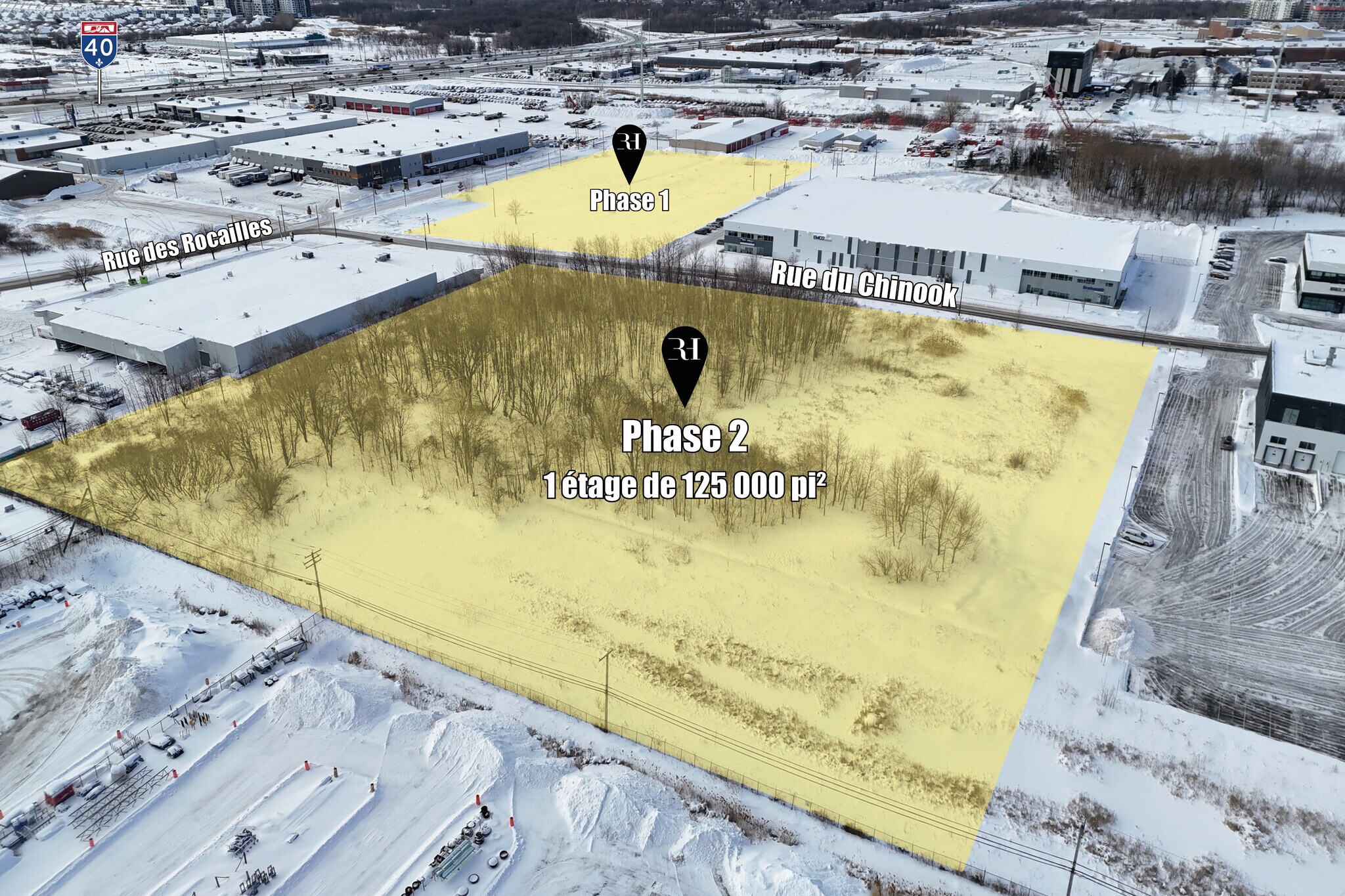 Rue Du Chinook, Québec, QC for lease Site Plan- Image 1 of 3