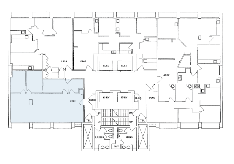 805 W Broadway, Vancouver, BC for lease Floor Plan- Image 1 of 1